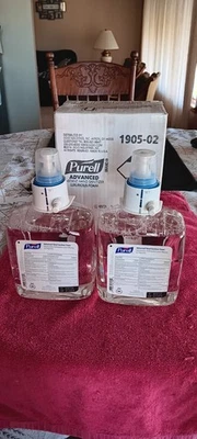 2 Purell 1905-02 Advanced Hand Sanitizer Foam 1200ml LTX-12 Dispenser Refills - Image 1 of 4