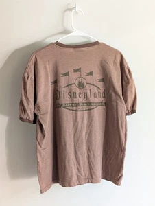 2005 Disneyland 50th Anniversary Ringer T-Shirt Brown Size XL - Picture 1 of 3