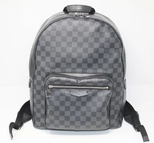 Louis Vuitton Damier Graphite Josh Backpack 2016 Authentic TJ4116 - Black Nice! - Picture 1 of 21