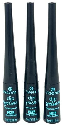 (2) Essence Dip Eyeliner Sealed 0.1 fl oz Each Waterproof 01 - Black - Image 1 of 3