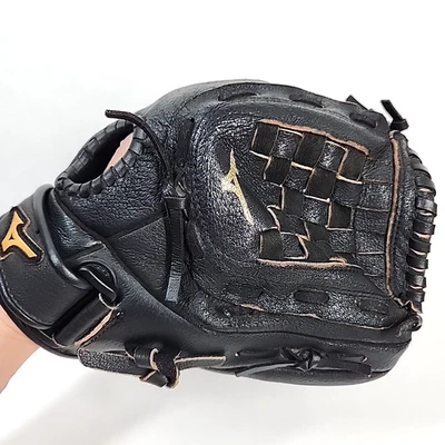 Guante de béisbol modelo profesional Mizuno MMX-123P 12" negro derecho HT Foto 1 de 4