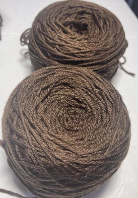 HILO ACRÍLICO SIN MARCA. Lote de 2. MARRÓN. Combino envío.Leer detalle Foto 1 de 2
