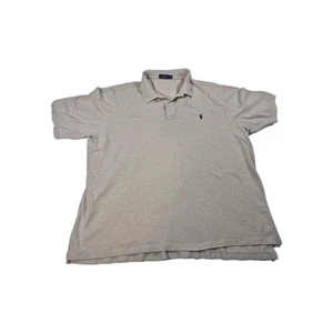 Polo Ralph Lauren Short Sleeve Polo Shirt Mens 3XLT Beige Cotton Pony Golf - Picture 1 of 6