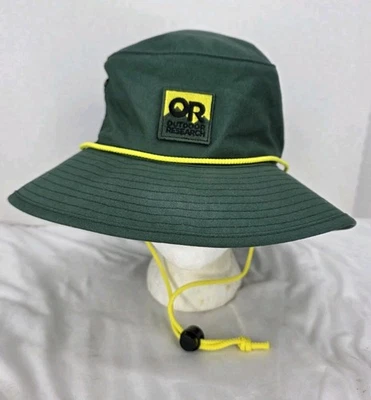 Sombrero para el sol Outdoor Research Moab verde L/XL 100 % algodón con cordón senderismo  Foto 1 de 4
