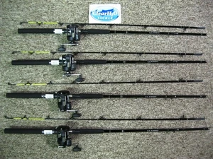 4 Stück Okuma Classic Pro 7'6 2 Stück Trolling Combo mit Magda MA-20D Rollen - Bild 1 von 1