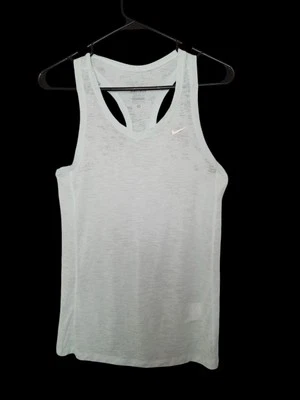 Nike Dri Fit camiseta sin mangas azul claro mujer corredor espalda talla pequeña atlética yoga caminata Foto 1 de 4