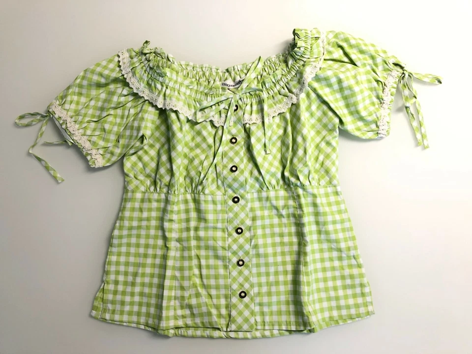 Trachtenbluse schulterfrei Carmenstil Stockerpoint Trachtenmode Bluse Karneval