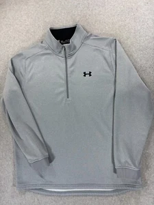Under Armour Loose Fit COLD GEAR 1/4 Zip Pullover (Men's 2XL) Silver - Picture 1 of 12