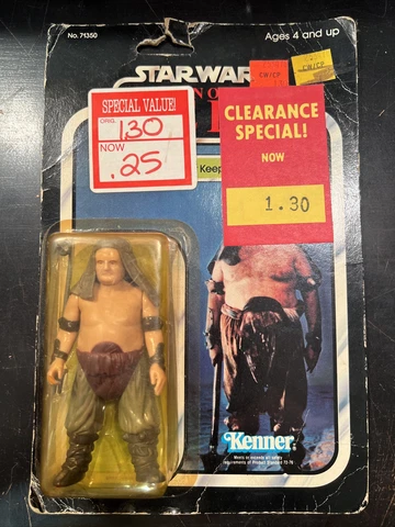 Vintage Kenner Star Wars Rancor Keeper 6/77 Return of Jedi New on Card 71350 Cover