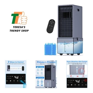 4-IN-1 Portable Air Conditioners w/3.2-Gal Tank for 24H Cooling, 4 Powerful W... - Picture 1 of 9