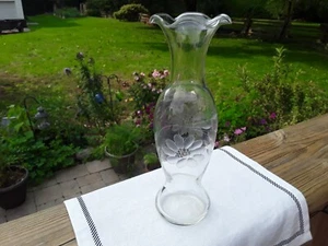 Vintage Cornflower Engraved Vase Home Decor Floral Display Flower Gardening - Foto 1 di 1