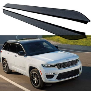 Black Running Board fit for Jeep Grand Cherokee 2022-2024 Side Step Nerf Bar - Picture 1 of 12