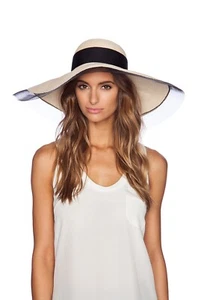 Eugenia Kim Sunny Contrast Trim Sun Hat O/S 260140 - Picture 1 of 5