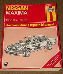 Haynes Automotive Repair Manual NISSAN MAXIMA 1985-1992 - Picture 1 of 2