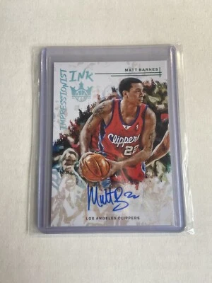 Cortapelos automáticos de tinta impresionista Matt Barnes de baloncesto Court Kings 2022-23 SP Foto 1 de 2