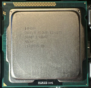 Intel Xeon E3-1275 SR00P 4 Core Clock 3.4 - 3.8 GHz, Socket LGA1155, 95W CPU