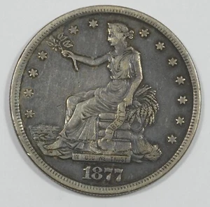 Dólar comercial 1877-S dólar de plata muy fino - Imagen 1 de 4