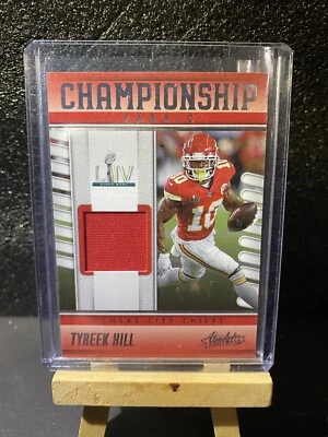 Tyreek Hill 2023 Absolute Football Championship Fabric KC Chiefs Superbowl CF-9  - Image 1 of 2