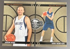 2008-09 Topps Co-Signers Changing Faces Gold /199 Jason Kidd Dirk Nowitzki HOF