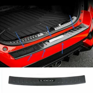 Carbon Fiber Steel Outer Rear Bumper Sill Panel Cover For Honda Civic 2017-2021 - Imagen 1 de 5