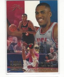 1994 FLAIR USA U.S.A. BASKETBALL STEVE SMITH #91 - GOLDEN MOMENT - Picture 1 of 2
