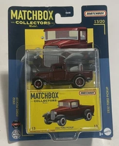 2021 Matchbox Collectors 1932 Ford Pickup - Maroon Red 13/20 - Picture 1 of 2
