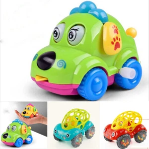 Mobile Car Rattle Toys Kids Handbell Running Car Baby Cartoon Animal Toys - Picture 1 of 8