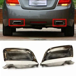 2Pcs Car Rear Bumper Stainless steel Tail Throat L&R For Buick Lacrosse 09-13 M - Picture 1 of 7
