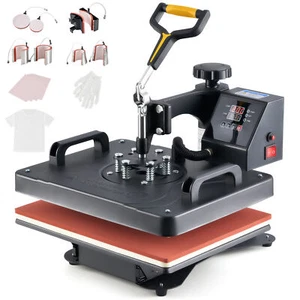 8 in 1 Heat Press Machine 30×38cm Digital Transfer Sublimation Printer - Picture 1 of 9