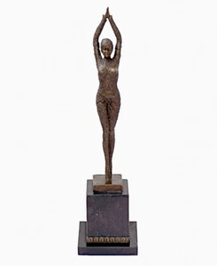 ART DECO Bronze ORIENTALISCHE TÄNZERIN - STARFISH - signiert D.H.Chiparus - Bild 1 von 4