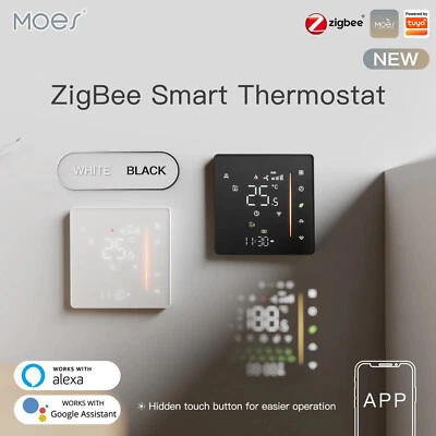Moes Zigbee Thermostat Raumtemperaturregler tuya APP 3A/16A DIGITALES LCD TOUCH - Bild 1 von 4
