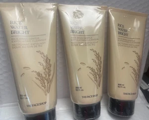 THE FACE SHOP RICE WATER BRIGHT RICE BRAN GENTLE EXFOLIATING(3 PIECES) 10.1FLOZ - Picture 1 of 3