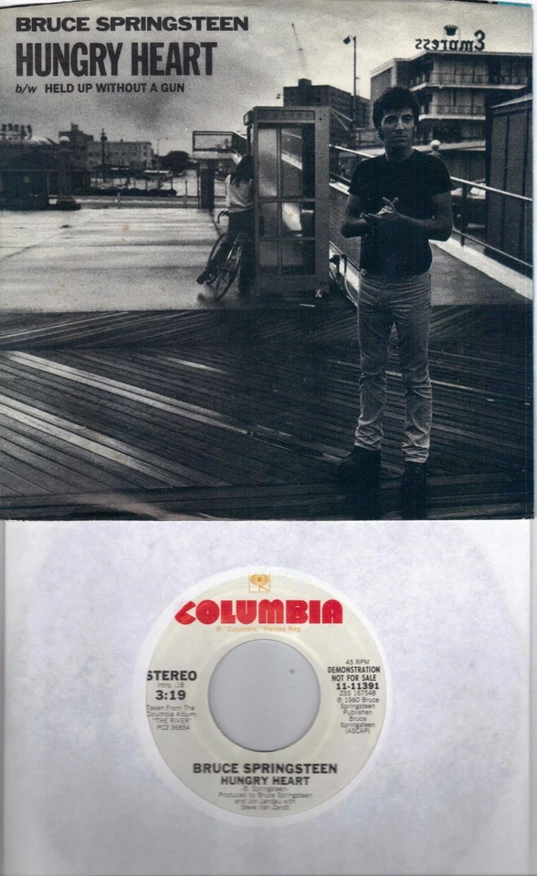 BRUCE SPRINGSTEEN  Hungry Heart  rare promo 45 with PicSleeve - Image 1 of 1