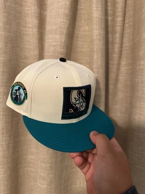 Seattle Mariners New Era Ken Griffey Jr. 59fifty облегающий размер 7 3/8 - НОШЕНЫЙ - Изображение 1 из 2