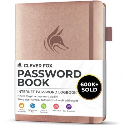 Password Book with alphabetical tabs. Internet Address Organizer Logbook. Sma... - Image 1 of 4