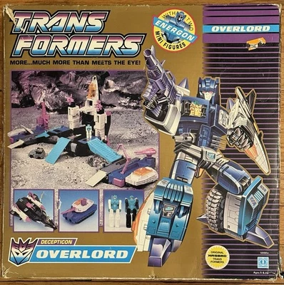 RARE Transformers G1 D-307 Overlord  With Box Takara Masterforce US Seller - Image 1 of 2
