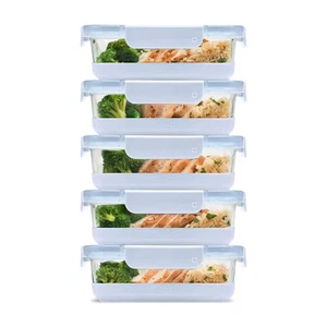 Duraglass 3.4 Cup Meal Prep Sets 10Pc, 5 Pack Set- Glass Food Storage Contain... - Bild 1 von 7