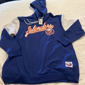NHL New York Islanders Hoodie Pullover Sweatshirt Hockey Fan Apparel M NWT - Picture 1 of 9