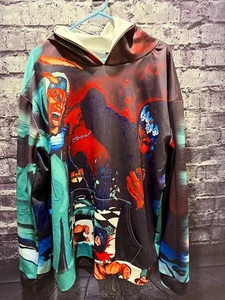Streetwear Hoodie - graphic print featuring comic book characters 4XL - Picture 1 of 5