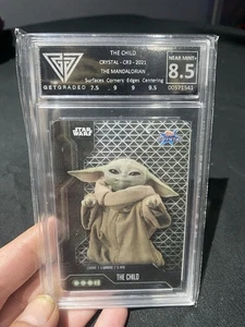 STAR WARS : THE MANDALORIAN ☆ CR3 The Child Crystal Card ☆ Topps Grogu - Picture 1 of 2