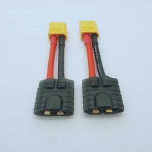 2 Stück XT60 Stecker auf Neu ID Ladegerät Buchse Kabel für Traxxas EZ-Peak 2s/3s/4s LiPo - Bild 1 von 4