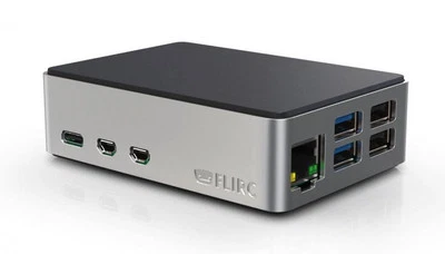 FLIRC Case - Aluminium Gehäuse für Raspberry Pi 5, silber/schwarz - Bild 1 von 3