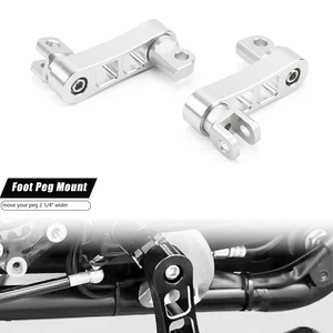 Foot Peg Mount Kit Adjustable Clamp Support Extensions Bracket For Touring - Bild 1 von 12