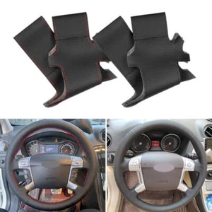 Cuciture a mano coprivolante volante in pelle per Ford Mondeo 07-14 Galaxy 06-15 - Foto 1 di 14