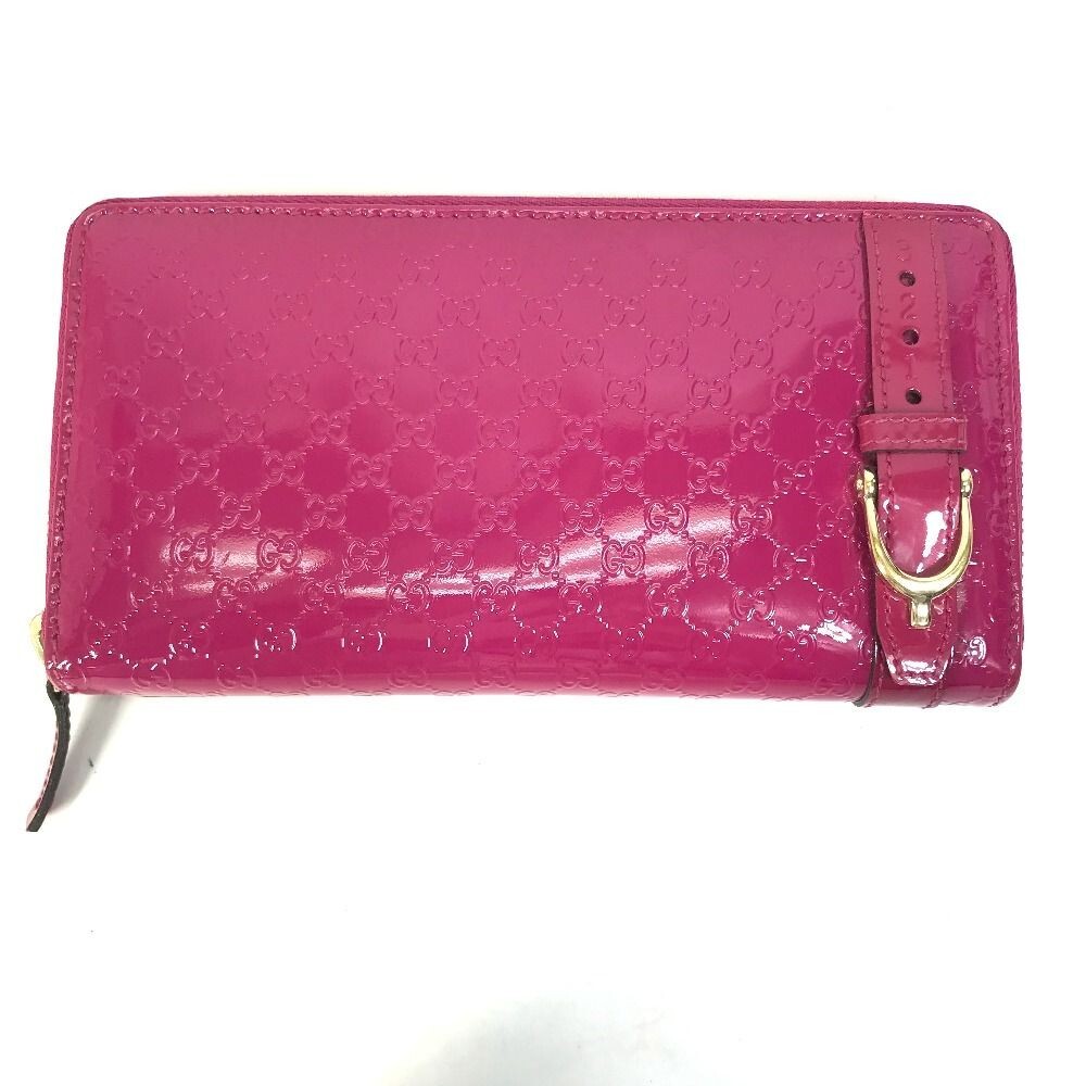 折りたたみ財布 GUCCI Wallets Women Leather Heavenly Gucci Patent Leather Zip-Around Folding Wallets for Women