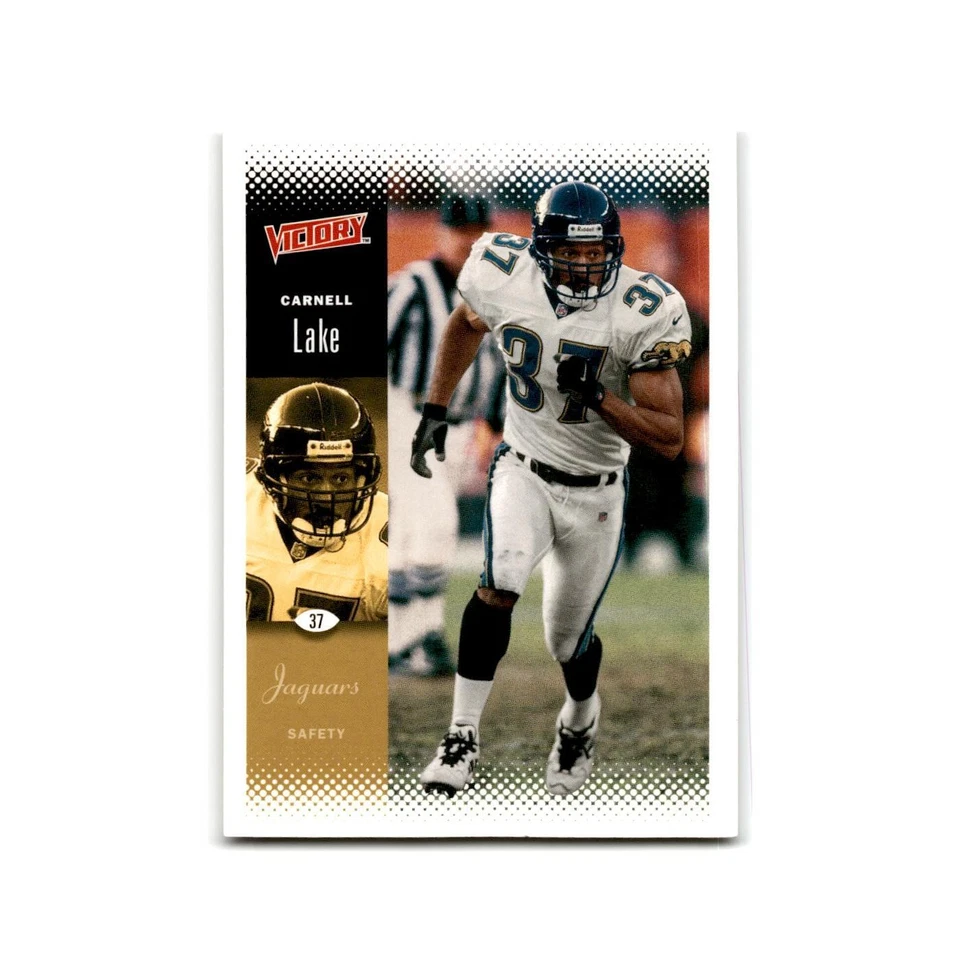 Carnell Lake 2000 Upper Deck Victory #87 Jacksonville Jaguars Football Card NM - Image 1 of 3