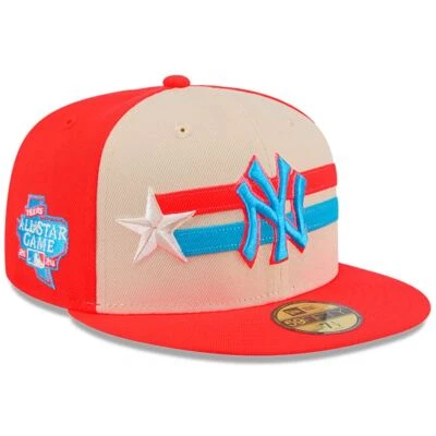 Hombres New York Yankees New Era Bronceado/Coral 2024 MLB Juego de Estrellas 59FIFTY Sombrero Ajustado Foto 1 de 4