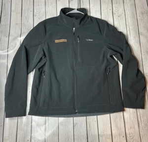 Abrigo LL Bean Jacket Idahoan Foods para hombre XL con cremallera completa gris oscuro - Imagen 1 de 8