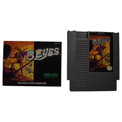 8 Eyes (NES, 1990) - Cartridge + Manual Cleaned Tested w Dust Cover - Image 1 of 4