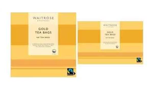Gold Tea Bags Waitrose Tea Smooth & Refreshing Strong and Rich Taste Tea - Picture 1 of 6